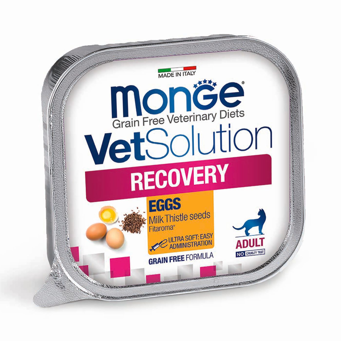Диетический корм Monge VetSolution Cat Recovery Рекавери для кошек при восстановлении питания в период выздоровления 100 г — фото 2