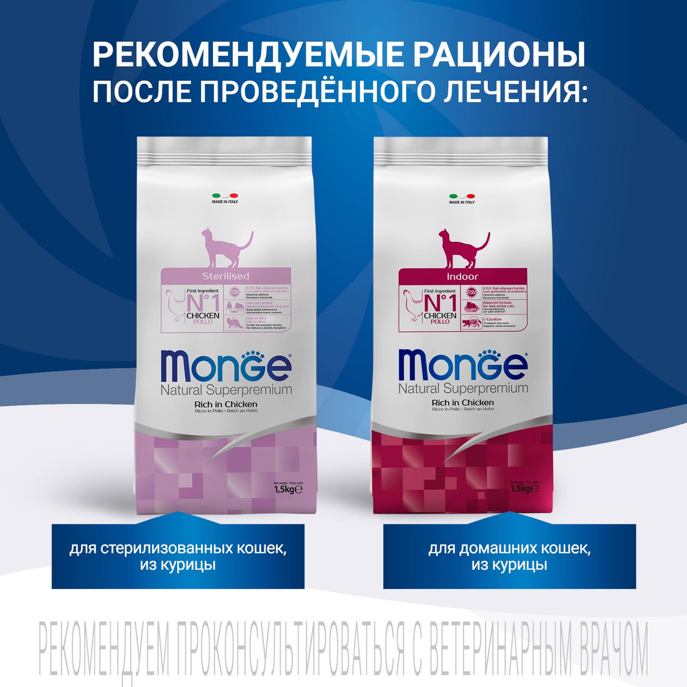Диетический корм Monge VetSolution Cat Obesity Обесити для кошек при избыточном весе 1,5 кг — фото 11