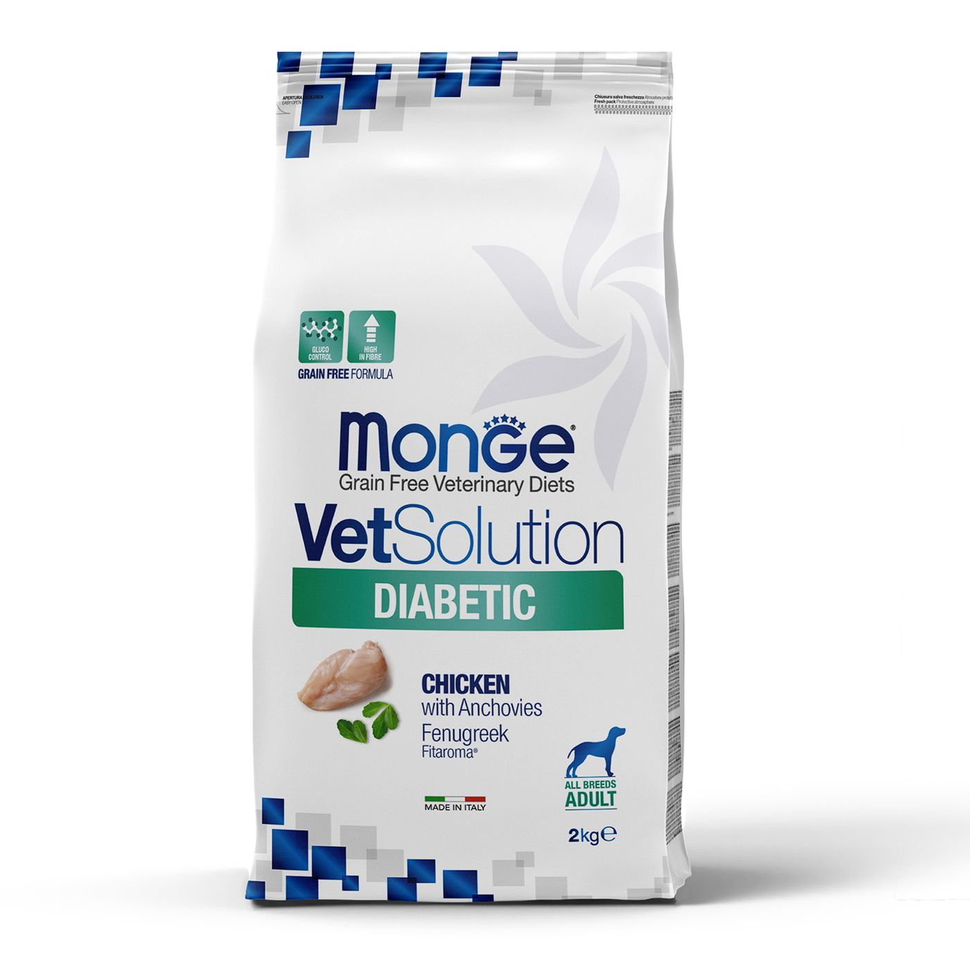 Диетический корм Monge VetSolution Dog Diabetic Диабетик для собак при сахарном диабете 2 кг — фото 2