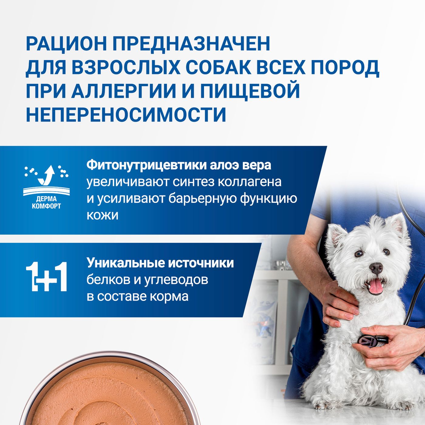 Диетический корм Monge VetSolution Dog Hypo Monoprotein DUCK Гипо монопротеин с уткой для собак для снижения реакции пищевой непереносимости 400 г — фото 7
