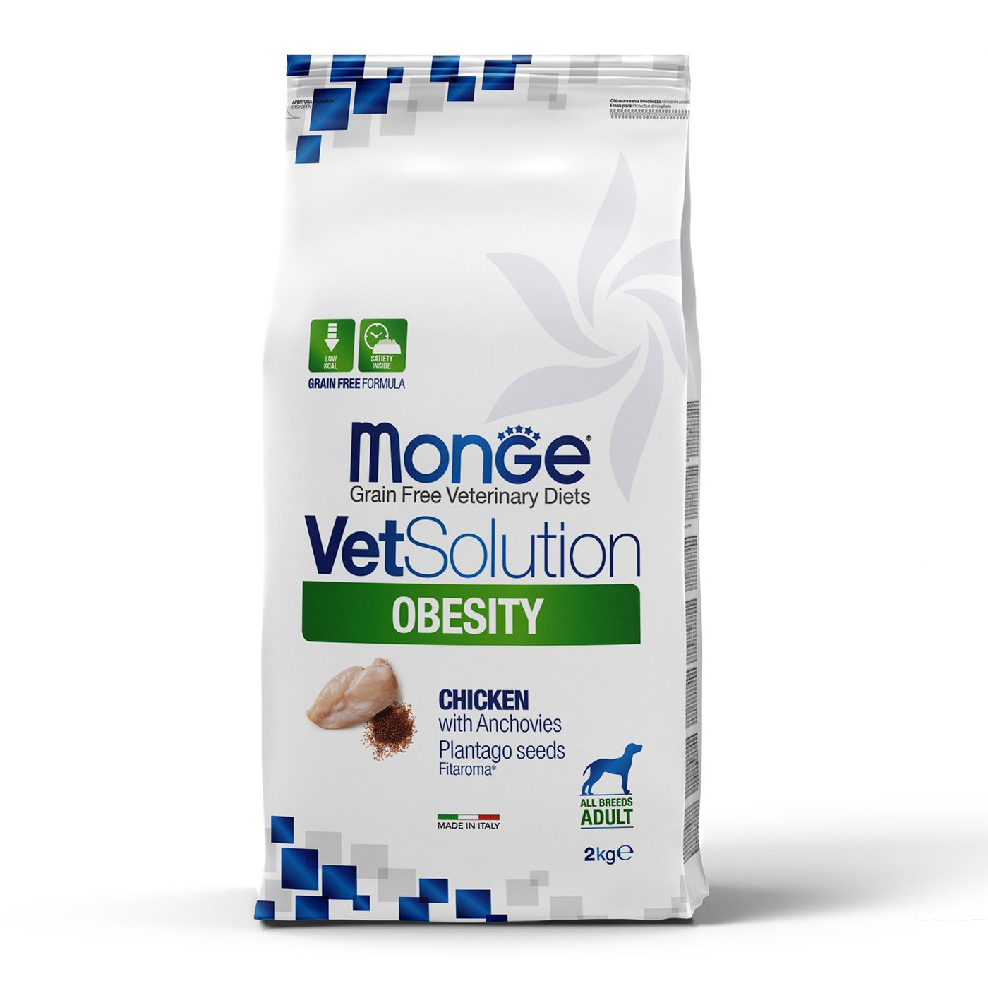 Диетический корм Monge VetSolution Dog Obesity Обесити диета для собак при избыточном весе 2 кг — фото 2