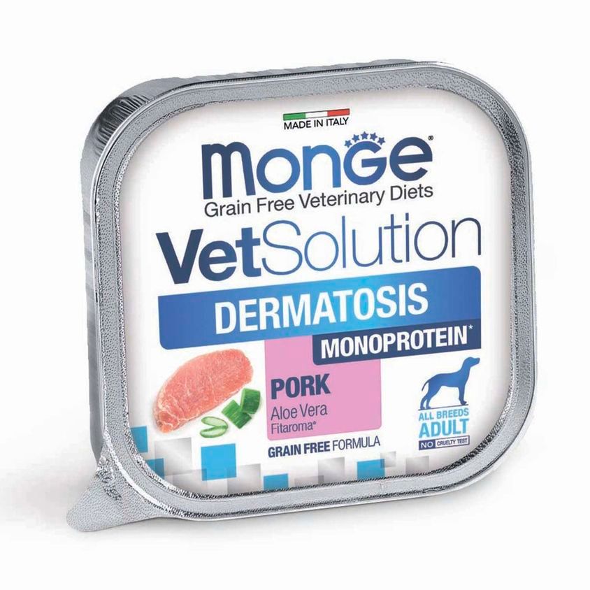 Диетический корм Monge VetSolution Dog Dermatosis Дерматозис для собак при заболеваниях кожи 150 г — фото 2