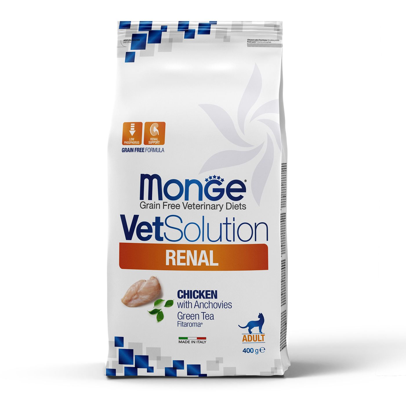 Диетический корм Monge VetSolution Cat Renal Ренал для кошек при ХПН 400 г — фото 2