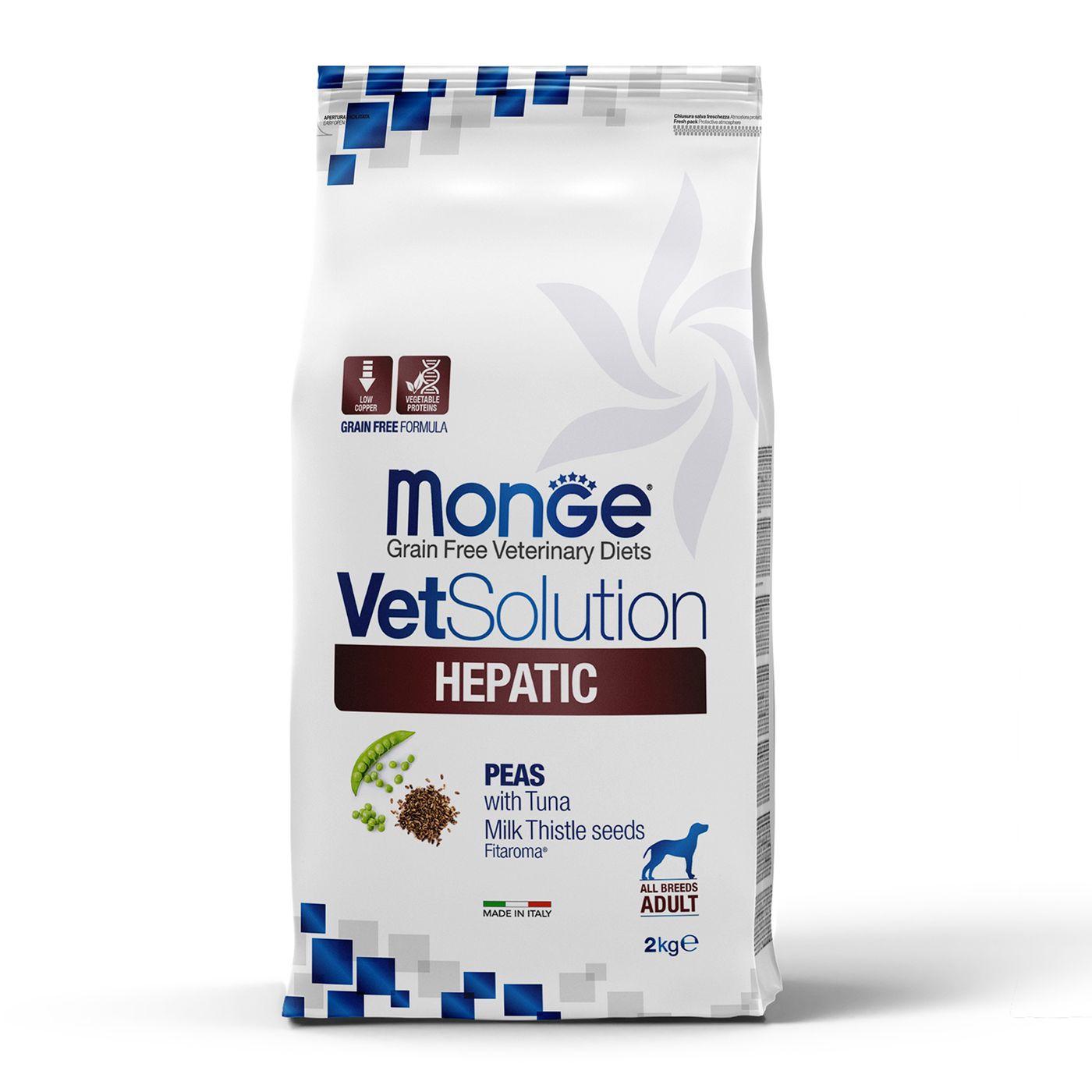 Диетический корм Monge VetSolution Dog Hepatic Гепатик для собак при заболеваниях печени 2 кг — фото 2