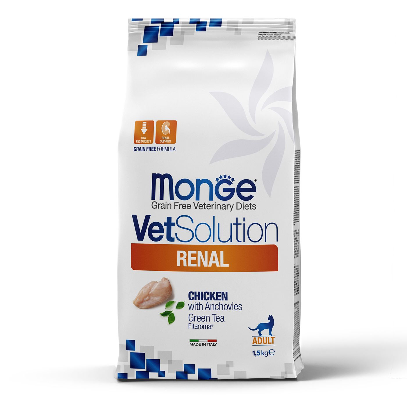 Диетический корм Monge VetSolution Cat Renal Ренал для кошек при ХПН 1,5 кг — фото 2