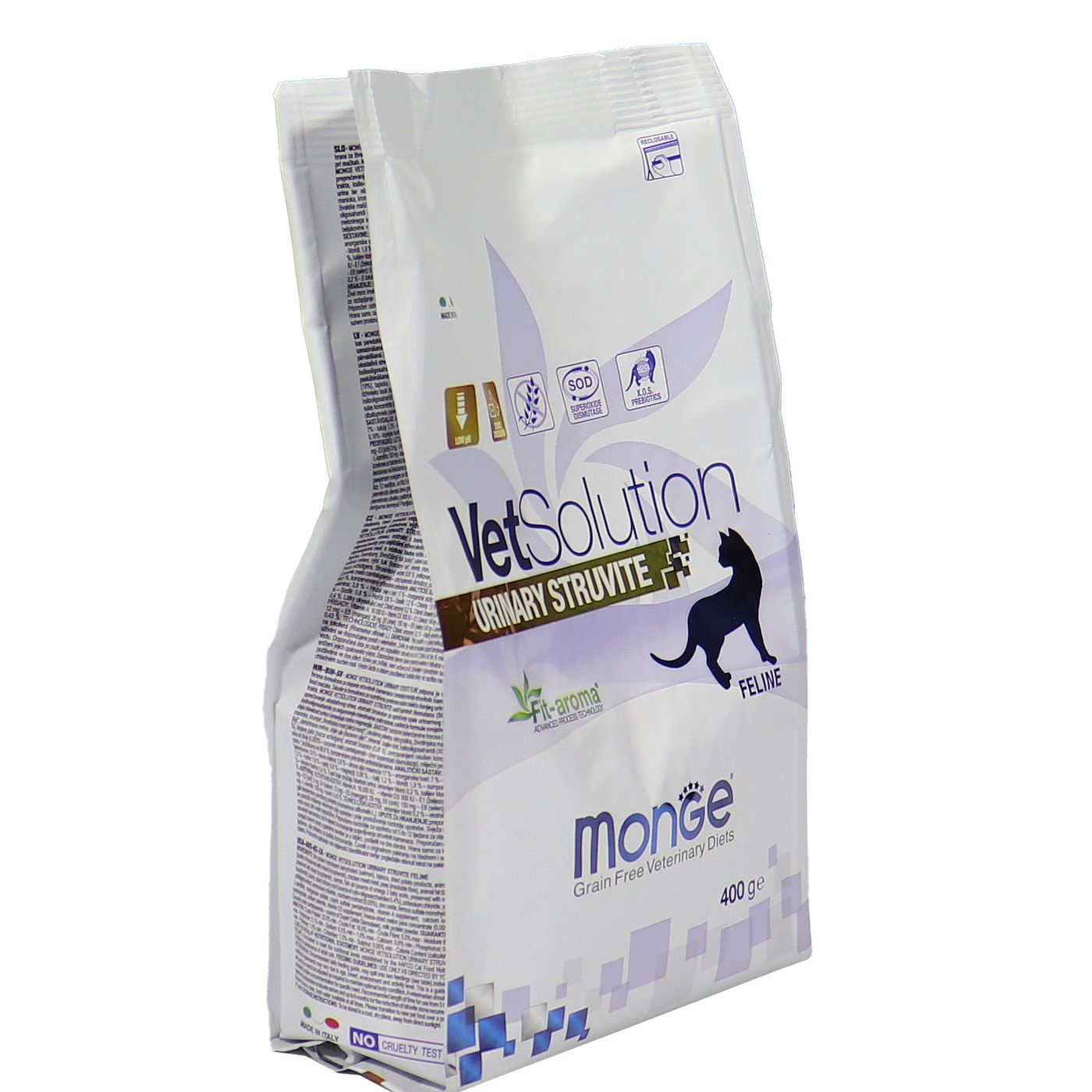 Диетический корм Monge VetSolution Cat Urinary Struvite Уринари Струвит при заболеваниях мочеполовой системы и струвитном течении МКБ 400 г — фото 35