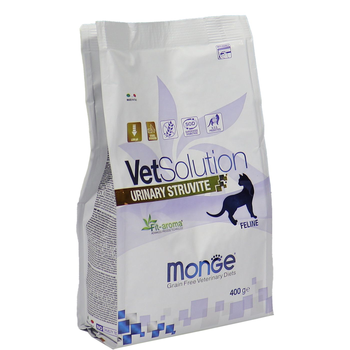 Диетический корм Monge VetSolution Cat Urinary Struvite Уринари Струвит при заболеваниях мочеполовой системы и струвитном течении МКБ 400 г — фото 36