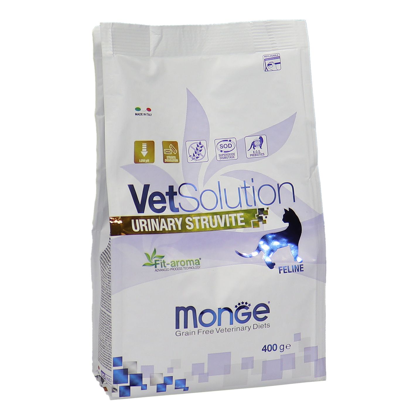 Диетический корм Monge VetSolution Cat Urinary Struvite Уринари Струвит при заболеваниях мочеполовой системы и струвитном течении МКБ 400 г — фото 37