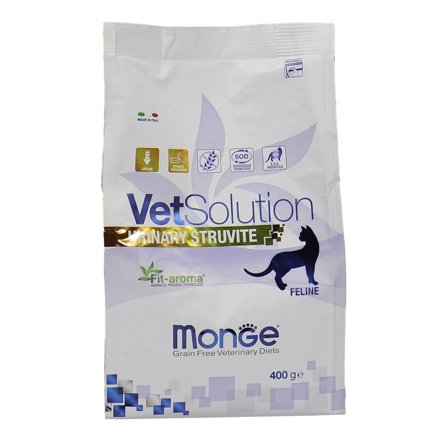 Диетический корм Monge VetSolution Cat Urinary Struvite Уринари Струвит при заболеваниях мочеполовой системы и струвитном течении МКБ 400 г — фото 38