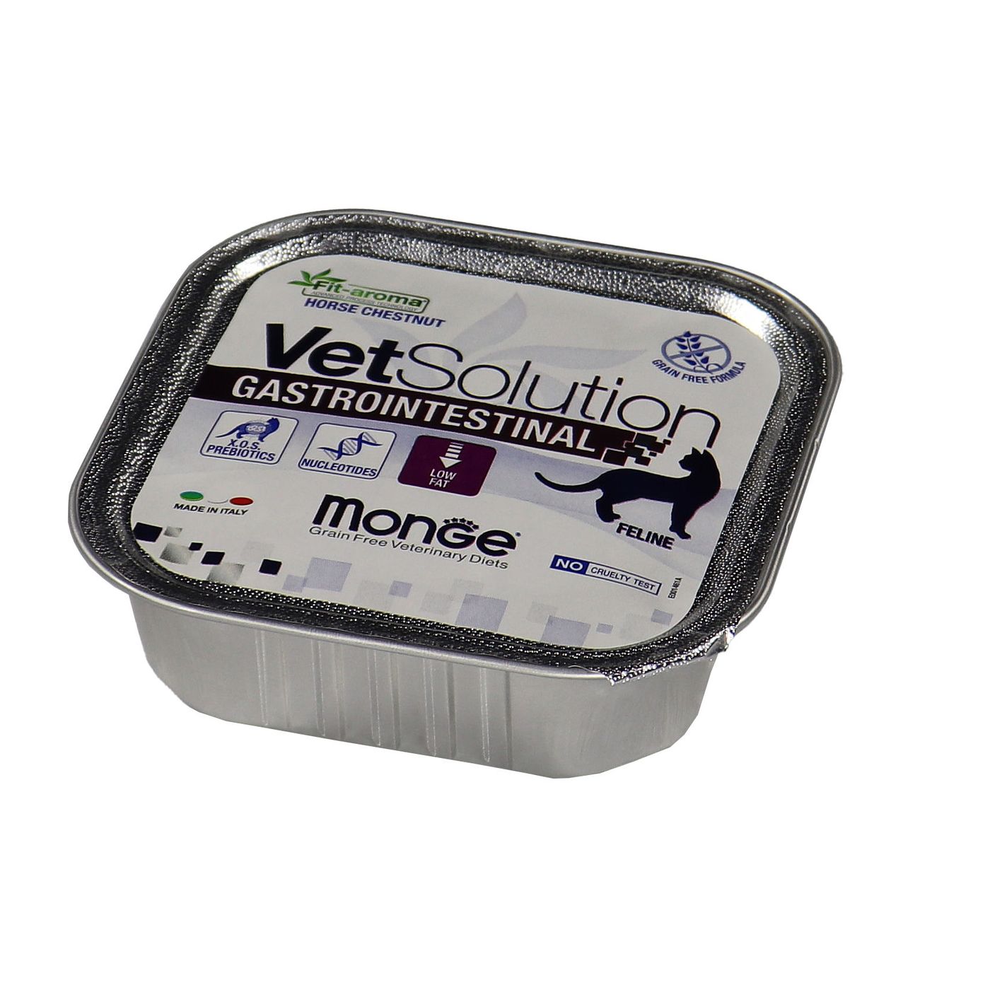 Диетический корм Monge VetSolution Cat Gastrointestinal гастро интестинал для кошек при заболеваниях ЖКТ 100 г — фото 2