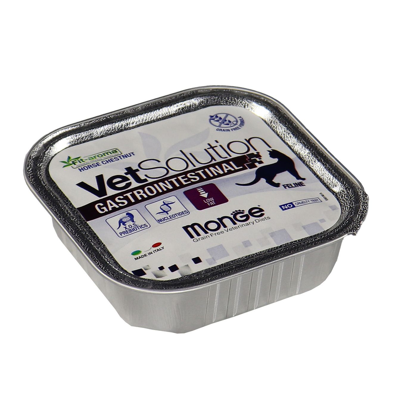 Диетический корм Monge VetSolution Cat Gastrointestinal гастро интестинал для кошек при заболеваниях ЖКТ 100 г — фото 35