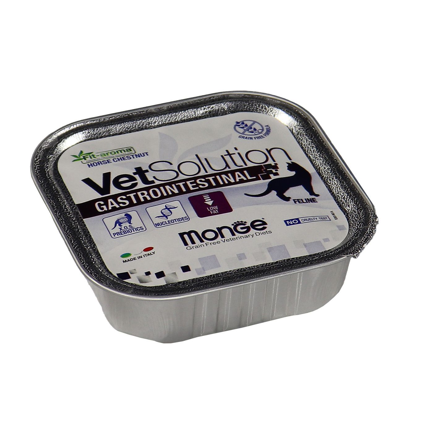 Диетический корм Monge VetSolution Cat Gastrointestinal гастро интестинал для кошек при заболеваниях ЖКТ 100 г — фото 36