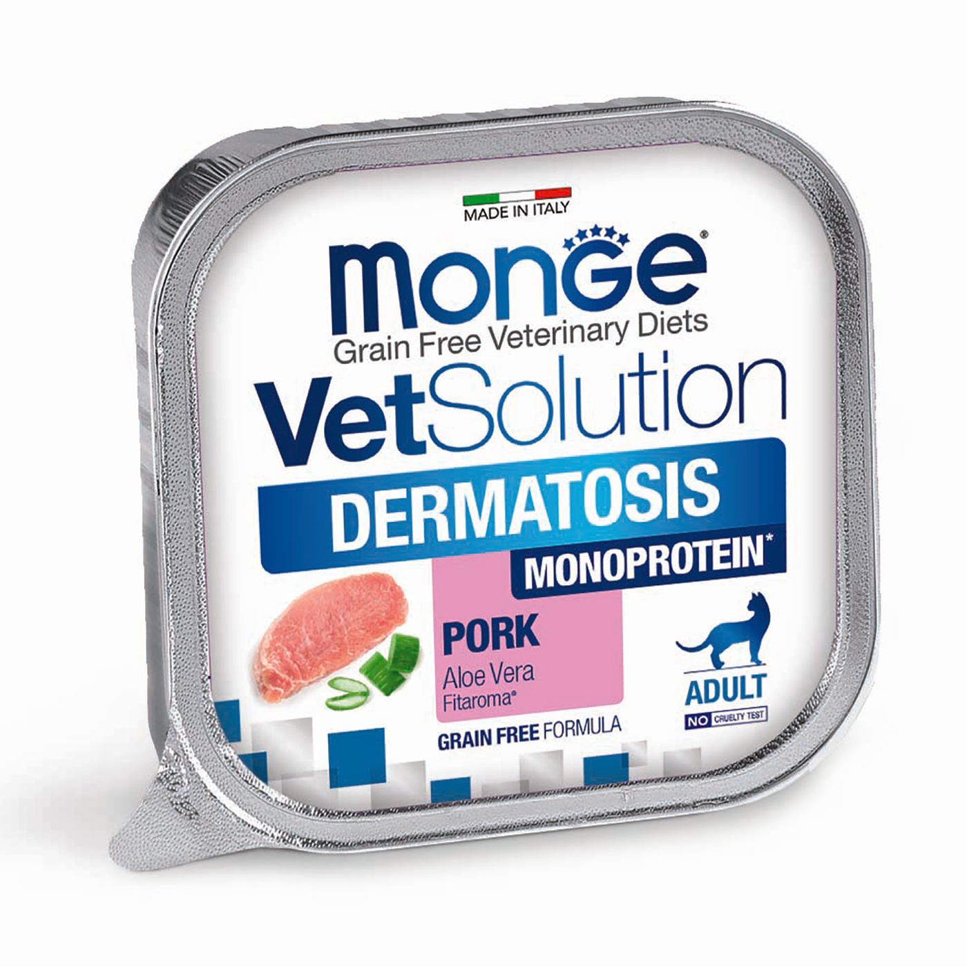 Диетический корм Monge VetSolution Cat Dermatosis Дерматозис для кошек при заболеваниях кожи 100 г — фото 3