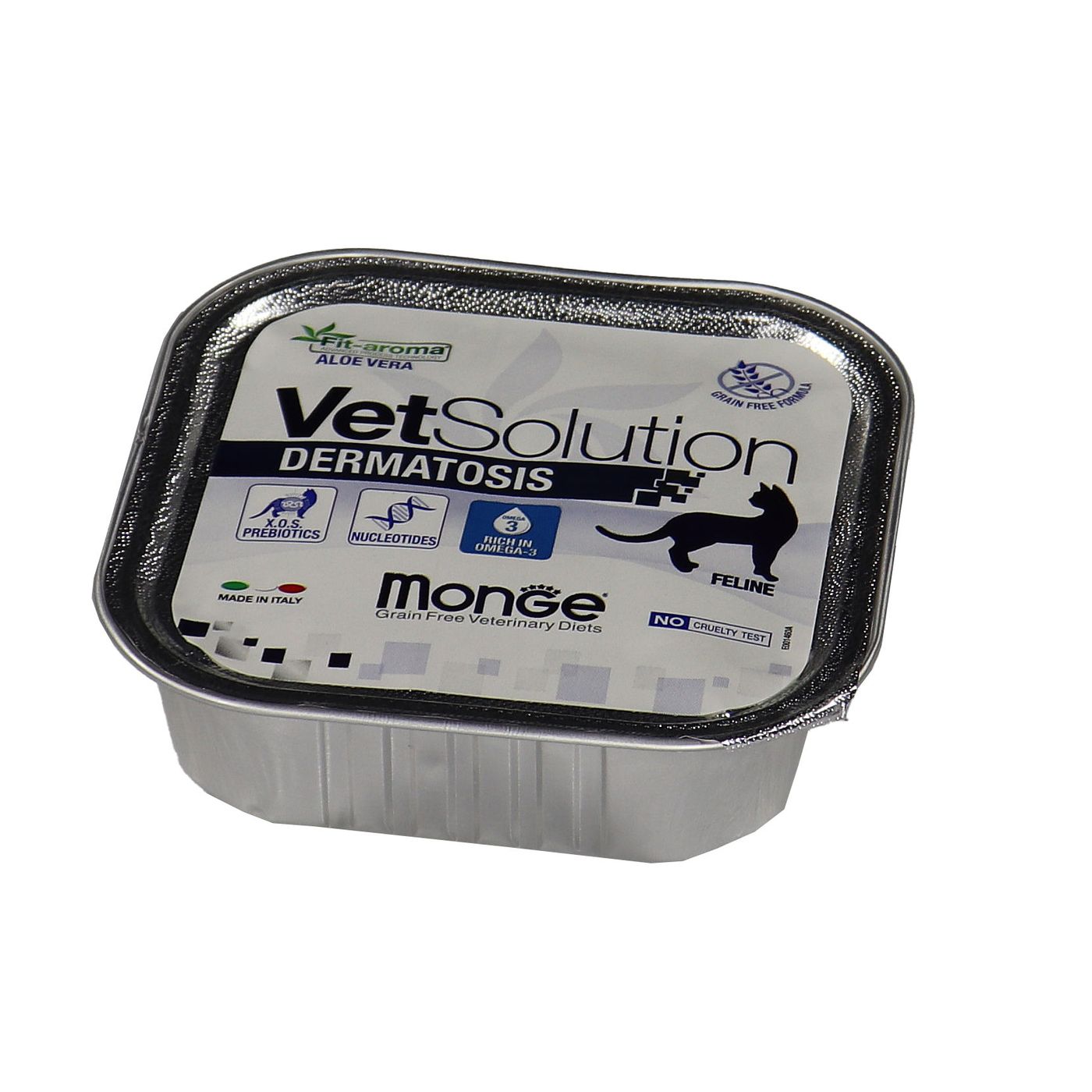 Диетический корм Monge VetSolution Cat Dermatosis Дерматозис для кошек при заболеваниях кожи 100 г — фото 2