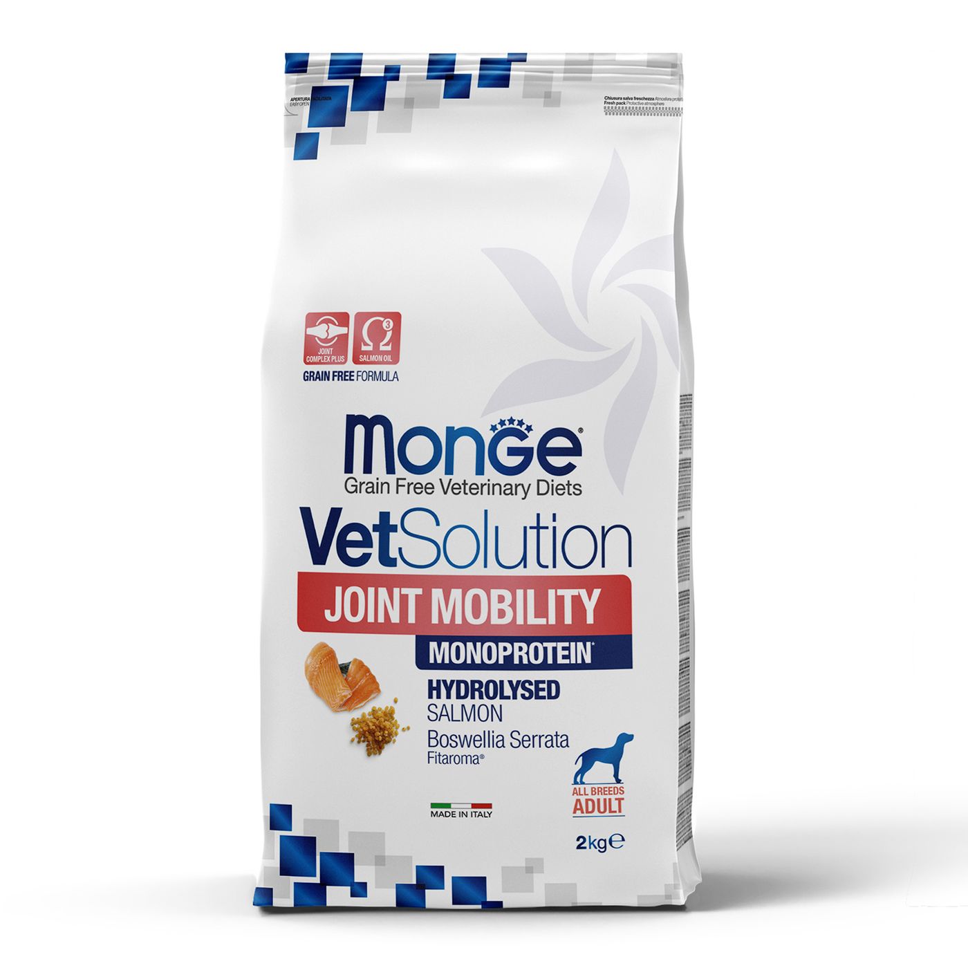 Диетический корм Monge VetSolution Dog Joint Mobility Джоинт Мобилити для собак и щенков при заболеваниях суставов 2 кг — фото 2