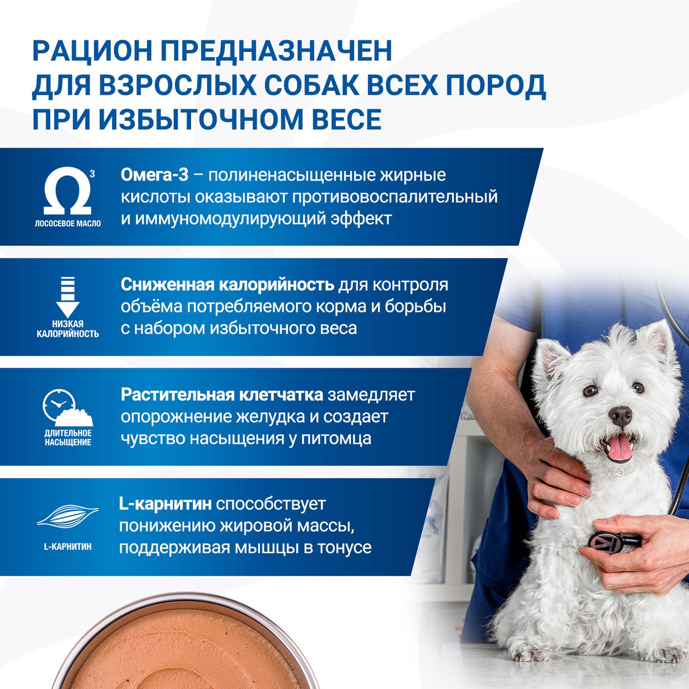Диетический корм Monge VetSolution Dog Diabetic and Obesity Диабетик и Обесити для собак при сахарном диабете и лишнем весе 400 г — фото 7