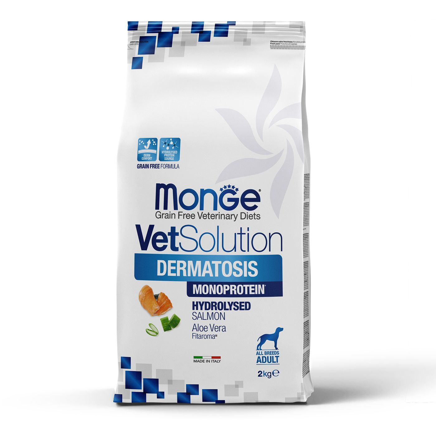 Диетический корм Monge VetSolution Dog Dermatosis Дерматозис для собак при заболеваниях кожи 2 кг — фото 2